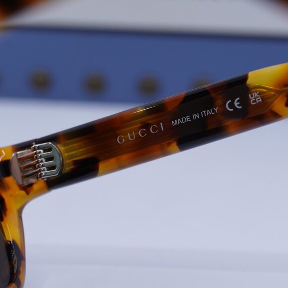 Gucci GG1777S 003 Square Sunglasses - Spotted Havana\\Brown